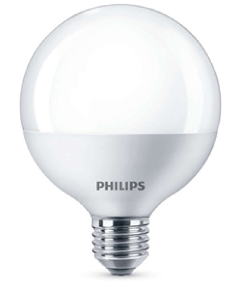 필립스 9.5W 전구색 볼전구 램프